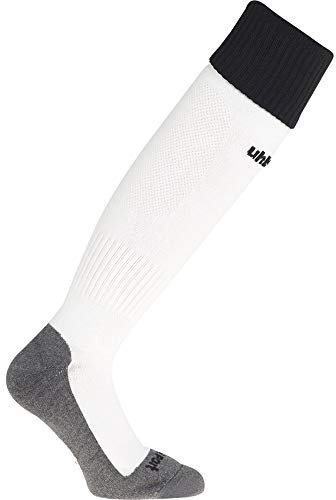 uhlsport Herren Club Stutzenstrumpfe, weiß/Schwarz, 28-32