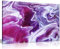 Panther Print - Leinwandbild, Abstrakter Marmor, 61 x 40 cm, Pink / Violett