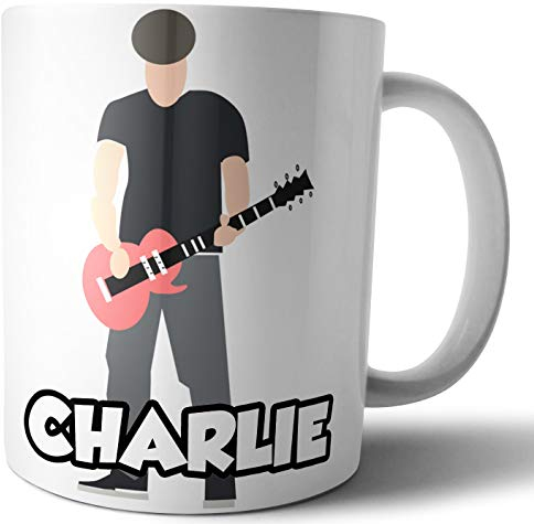 AK Giftshop Personalised Mug - Guitar Player - Gift - Birthday - Christmas - Stocking Filler - Secret Santa