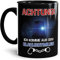 Berufe Tasse - Achtung! Ich komme aus dem Blaulichtmilieu - Lustige Polizei Tasse, Geschenk für Polizisten, Kollegen, Arbeit, Keramik Innen & Henkel Schwarz, 300 ml