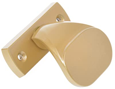 Aqbau® Türknopf f.Rahmentüren Aluminium Knopfdrücker Türknauf feststehend türknöpfe schiebetür griff knauf garagentor griff für Türen Tore Pforten (Gold)