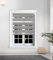 Lister Cartwright Premium Quality Zebra Blind Day & Night Blind Blackout Roller Blinds fashionable, Dark Grey 150 x 165 cm