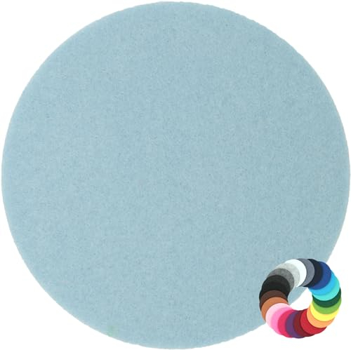 Rundes Platzset Filzuntersetzer in 35cm, Baby-blau (HF051) für Gläser, Essen, Tischdeko