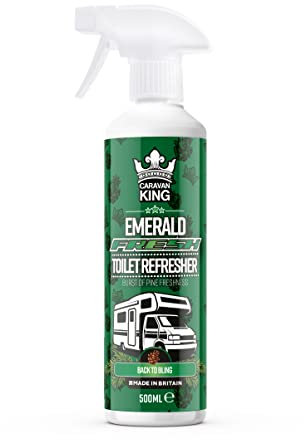 Caravan King – Toilet Refresher Spray – Antibacterial Bathroom Cleaner with Fresh Pine Scent for Caravan & Motorhome Toilets, 500ml