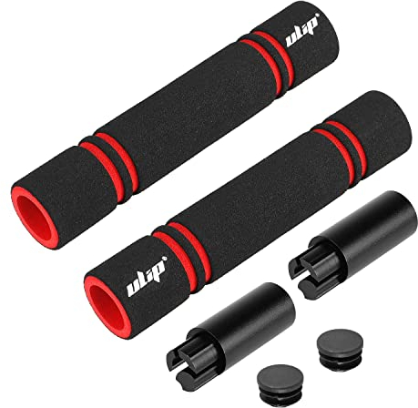 MotuTech Erweiterter Griff + LED-Blinklichter, wasserdicht, wiederaufladbar, für Xiaomi M365 Pro Pro2 1S MI3 Scooters Segway Ninebot ES1 ES2 ES3 ES4 E22 E25 E45 (schwarzer Griff)