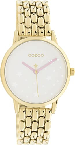 Oozoo Timepieces Damen Uhr - Armbanduhr Damen mit 16mm breites Metallarmband | Hochwertige Uhr für Frauen - Edle Analog Herrenuhr in rund