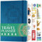 Legend Reiseplaner - Urlaubs-Reise-Organizer für Alleinreisen & Paare - Reisetagebuch für Damen & Herren - Reiseprotokoll mit Ausgaben-Tracker & Packliste - Hardcover (Mystic Blue)