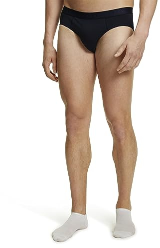 FALKE 2-Pack Men's Briefs Daily Comfort Soft Cotton with Elastane, Grey (Midnight 6366), XXXL