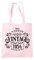 Dead Set Studio 70° compleanno regalo per le donne, vintage 1953 70° compleanno Tote Bag, 70° regalo per lei, borsa shopper riutilizzabile in tessuto di cotone, Rosa pastello, Taglia unica