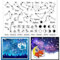 GLOBLELAND Mondphase Transparente Stempel für Scrapbooking Konstellationen Klare Stamps Planetenkarte Silikonstempel Für Kartengestaltung DIY Prägung Journaling
