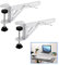 Niciksty Vassoio Ergonomico da Scrivania Estensibile Supporto Con C - Clip, Staffa Supporto Vassoio Pieghevole Tastiera per Casa e Ufficio, Bianco