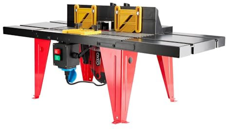 Ensemble table et défonceuse 1200w - vitesse variable - 6 fraises et accessoires inclus - Table défonceuse aluminium 850 x 335mm