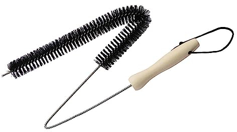 Cepillo de limpieza de radiador, cepillo de calefacción, cepillo de limpieza multiusos flexible con protección de goma para limpiar radiadores, secadores, refrigeradores, rejillas de ventilación