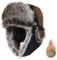 TOPEX XL/XXL Unisex Wintermütze Herren Trappermütze mit Ohrenklappen Fliegermütze Fellmütze Warme Russenmütze XXL 62 großer Kopf