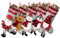 SearchI Weihnachtsstrümpfe Personalisiert 4er Pack, Individuelle Nikolausstrumpf mit Thermotransfer Namen Xmas Socken Weihnachtsbaum Kamin Hängende Ornamente Geschenkhalter Weihnachtsdekorationen