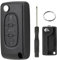 Étui porte-clés de rechange à 3 boutons pour Citroën Berlingo CE0523 et HU83 avec tournevis
