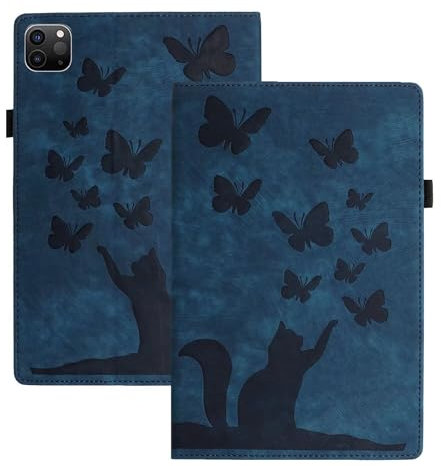 FMPCUON Custodia Compatibile con Xiaomi Pad 5/Pad 5 Pro Custodia in Pelle PU Flip Stand Cover Portafoglio Porta Penna Slot Card Custodia Tablet per Xiaomi Pad 5/Pad 5 Pro, Blu