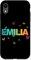 Hülle für iPhone XR Emilia - Schöner Name mit Schmetterlingen
