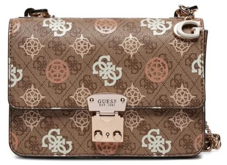 GUESS Damen Schultertasche Latte Logo Multi Latte Logo Multi
