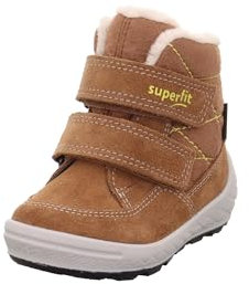 Superfit Jungen - Schuhe GROOVY Boot, Modern, BRAUN/GELB 3000, 24