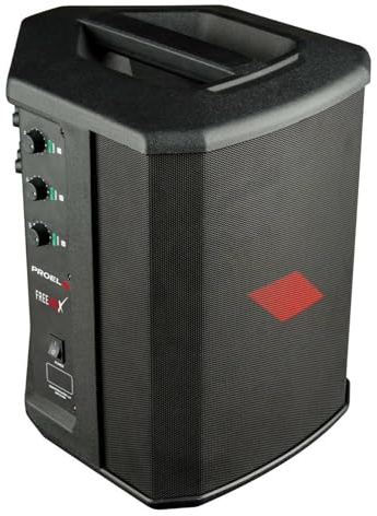 PROEL FREEONEX - Diffusore audio portatile a batteria, all-in-one, con modulo bluetooth e potenza di 200w di picco, Nero.