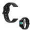 Joynine Correa de Reloj Inteligente 19 MM, Compatible con ID205/ID205l/Xiaomi/Haylou LS01/Willful IP68/Noise Colorfit Pro2 y Otras Series, Correa de Silicona (negro)