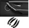CAVINBDZ 4 Stücke Carbon Faser Farbe Inneren Türgriff Panel Abdeckung Trim Für B&MW 3 4 Serie 3GT F34 F36 F30 2013 2014-2018(Color:Outer Handle Black)