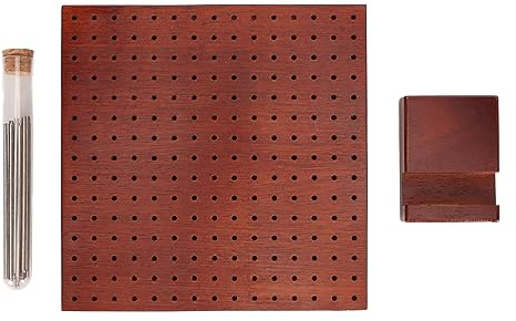 Häkel-Blockierbrett, 19,5 X 19,5 Cm, 225-Loch-Design für Granny Squares, Matte, Bodenstricken, Ausgezeichnete Häkel-Ideen, Unverzichtbares Werkzeug Zum Basteln