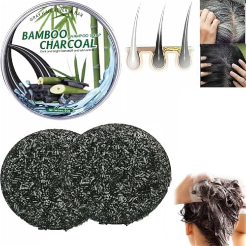 Velora Vibe Soap,Emberless Soap,Gray Reverse Bar Soap,Veloravibe Gray Gone Bar Shampoo,Natural Darkening Soap,Mane Gray Reverse Bar,Grey Hair Shampoo Bar,Shampoo Soap for Men and Women (2)
