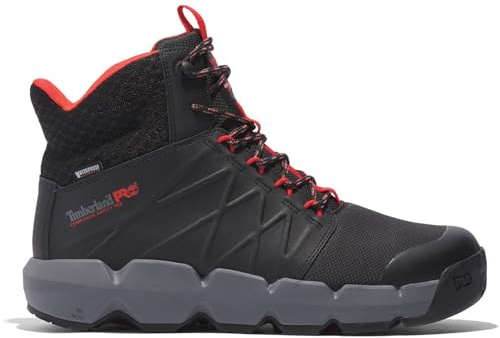 Timberland PRO Morphix 6 Leather Black/Red Safety Boots - UK 7