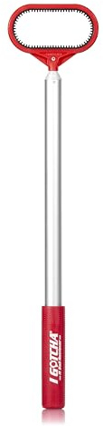 I GOTCHA Unisex Widemouth 14ft Golf Ball Retriever, Silver And Red