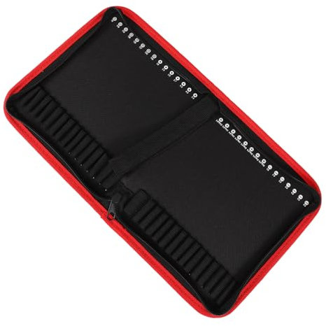 NULYLU Batch Storage Bag Tool Pouch Zipper Pouch Handheld Tool Bag for Screw Bits