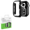 Belkin ScreenForce TemperedCurve Cover Apple Watch Series 10 (42mm), 2 in 1 proteggi schermo per Apple Watch con protezione a 360° e bumper protettivo, pellicola in vetro temperato, nero
