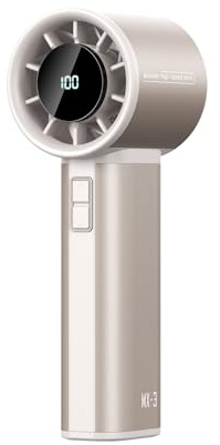 Sowmow Mini ventilatore portatile portatile turbo, 100 velocità regolabili, 4500 mAh, batteria ricaricabile USB-C, display digitale, ultra silenzioso e durevole, per viaggi, ufficio, palestra