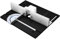 Pretfy Aluminum Router Table Versatile Unit and Woodworking Professionals Milling Plate Chiseling Suitable Base Cutting Saw Alloy Insert Hobbyists for Sanding (Black)
