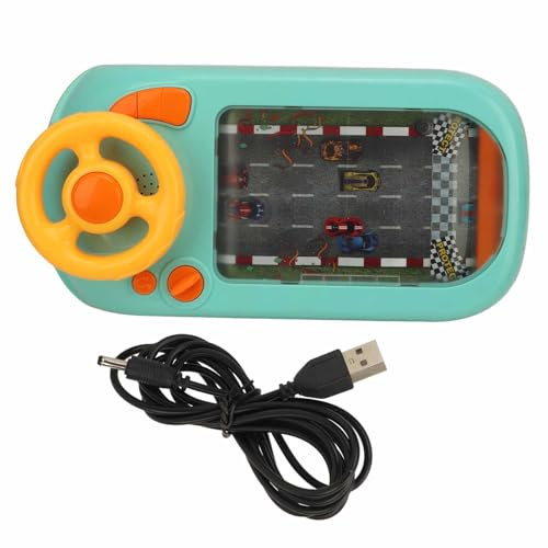 SUPYINI Musikalisches Lenkrad-Spielzeug,Fahrsimulator Simuliertes Rennwagen Spielauto,Pädagogische Interaktives Pädagogisches Lernauto für Jungen und Mädchen