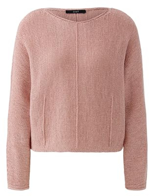 Oui Damen Pullover lässig geschnitten Uni