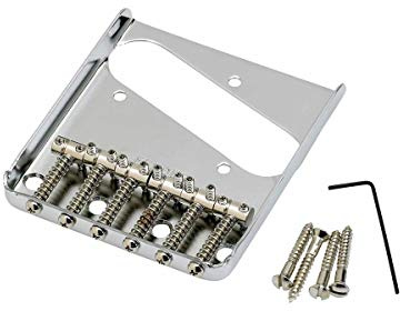 Fender 099-0810-000 6-Saddle Vintage-Syle Telecaster Bridge Assembly (Chrome)