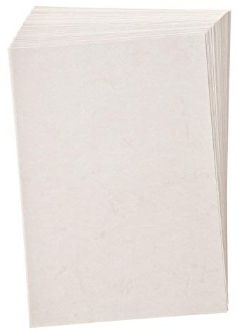 folia 950400 - Elefantenhaut, Urkundenpapier, 50 Blatt, 110 g/qm, DIN A4, weiß - elegantes Papier für Urkunden und Speisekarten