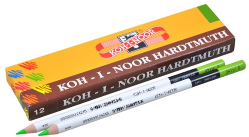 Koh-I-Noor Textmarker Trockenstifte, Grün 3411/5