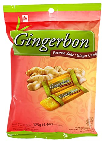 Agel Original Gingerbon - Petits bonbons au gingembre - Paquet de 20 (20 x 125 g) - 1 boîte