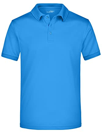 James & Nicholson Herren Aktiv Polo - Funktionelles Poloshirt aus Micropolyester | Farbe: cobalt | Grösse: XL
