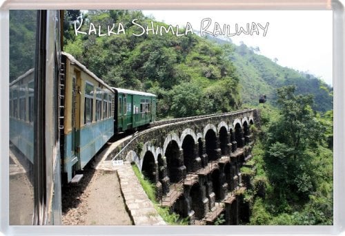 Kalka Shimla Railway - India - Novelty Jumbo Fridge Magnet