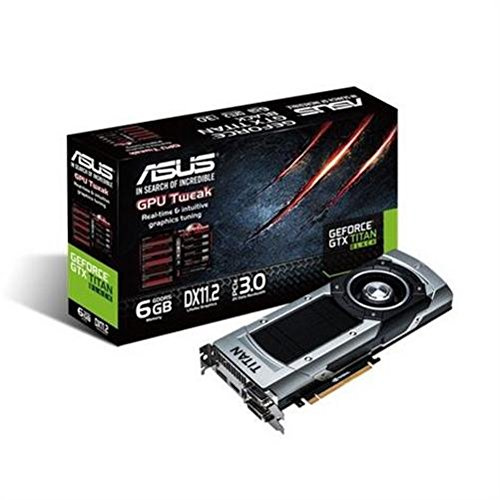 Asus GeForce GTX Titan Black 6GB GDDR5 Graphics Card (PCI Express 3.0, HDMI, DVI-I, DVI-D, Display Port, 384-bit, GPU Tweak Utility, NVIDIA GPU Boost 2.0)