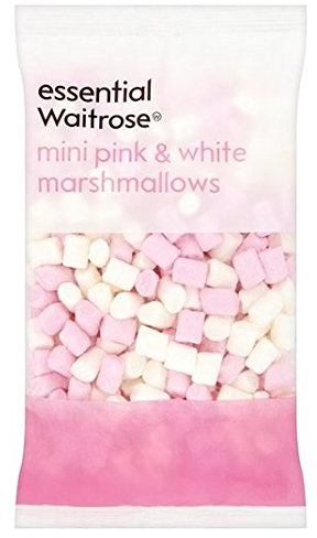 Pink & White Mini Marshmallows essential Waitrose 150g