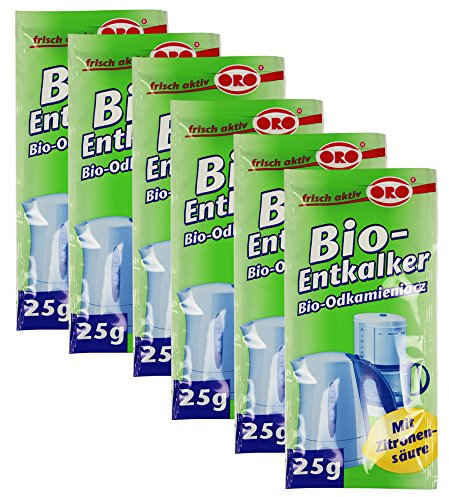 6x Orofix Bio-Entkalker Sparpack für Kaffeemaschinen & Wasserkocher - mit Zitronensäure (06 x 25g)