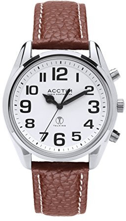 Acctim 60556 Peregrine Gents Radio Controlled Talking Watch with Brown Strap