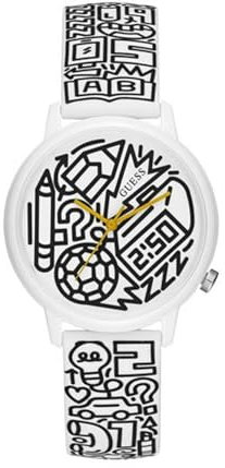 GUESS Mixte Adulte Analogique Quartz Montre avec Bracelet en Silicone V0023M9