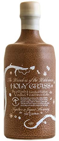 Holy Grass Coffee Vodka 70cl | 41.5% ABV | Smooth & Velvety | Award Winning | Handcrafted in Scotland
