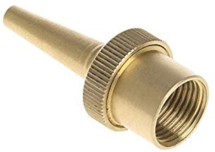 TOOLSTAR Fountain Nozzle Head, 1 DN25 Brass Jet Straight Garden Pond Sprinkler Water Fountain Nozzle Fountain Nozzle Head (Pack of 5)